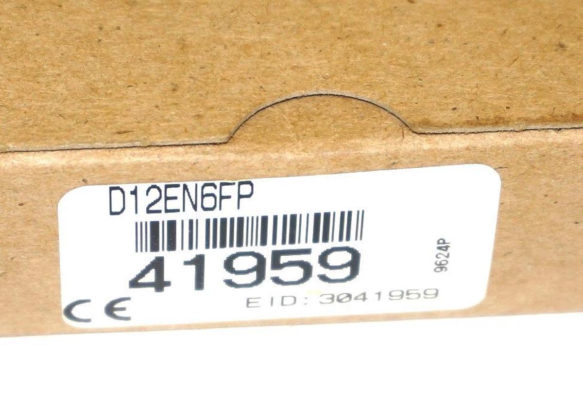 Used BANNER D12EN6FP FIBER OPTIC SENSOR 41959, 10-30VDC 150MA