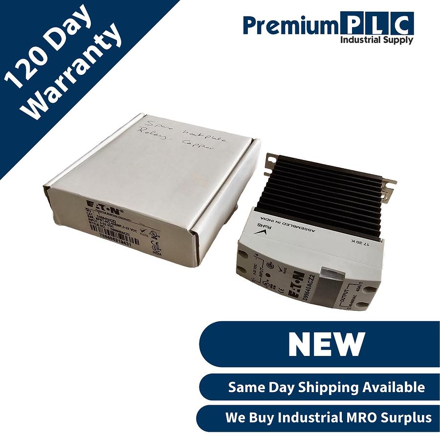 Used NEW EATON D99640ACZ2 D99 SERIES SOLID-STATE RELAY 40A IN: 3-32VDC OUT: 48-600V
