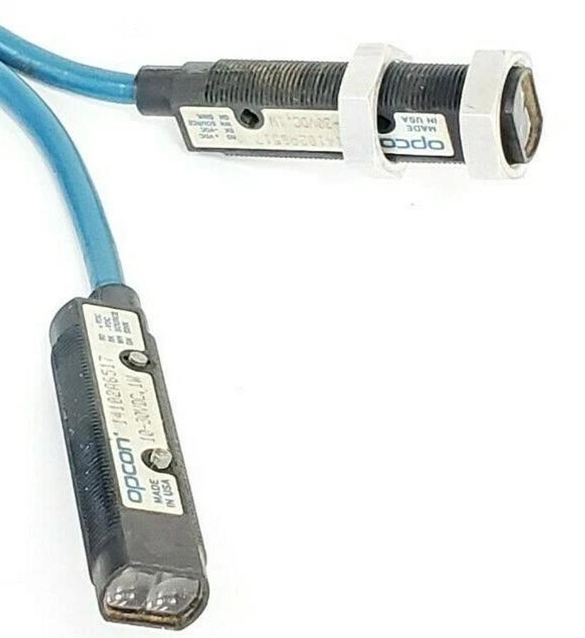 Used LOT OF 2 OPCON 14102A6517 COMET PHOTOELECTRIC SENSORS, 10-30VDC, 1W