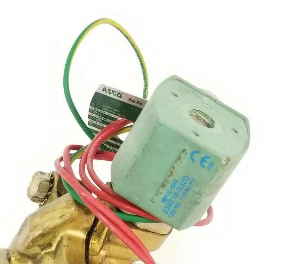 Used ASCO RED-HAT 8321G4 SOLENOID VALVE 10-200PSI 302927 W/ MP-C-080 238210-032D