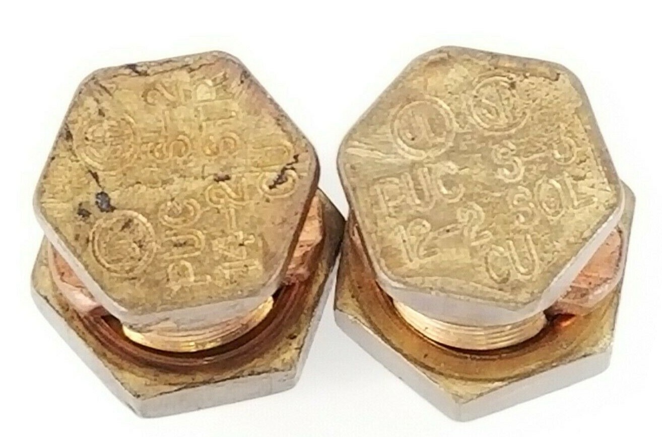Used NEW THOMAS & BETTS PUC S-3 & PUC S-2 BRASS SPLIT BOLT CONNECTORS