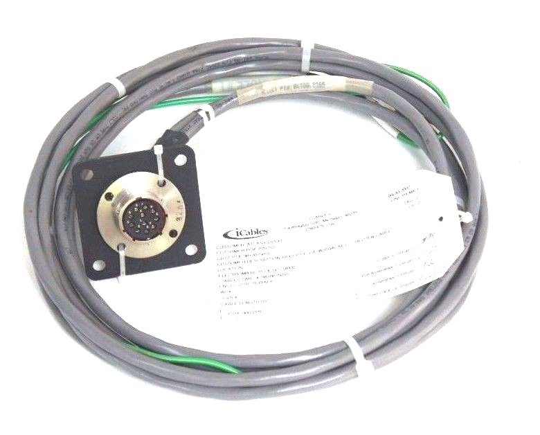 NEW ATLAS COPCO 9810075055 CABLE ASSEMBLY W/ RECEPTACLE F 11P