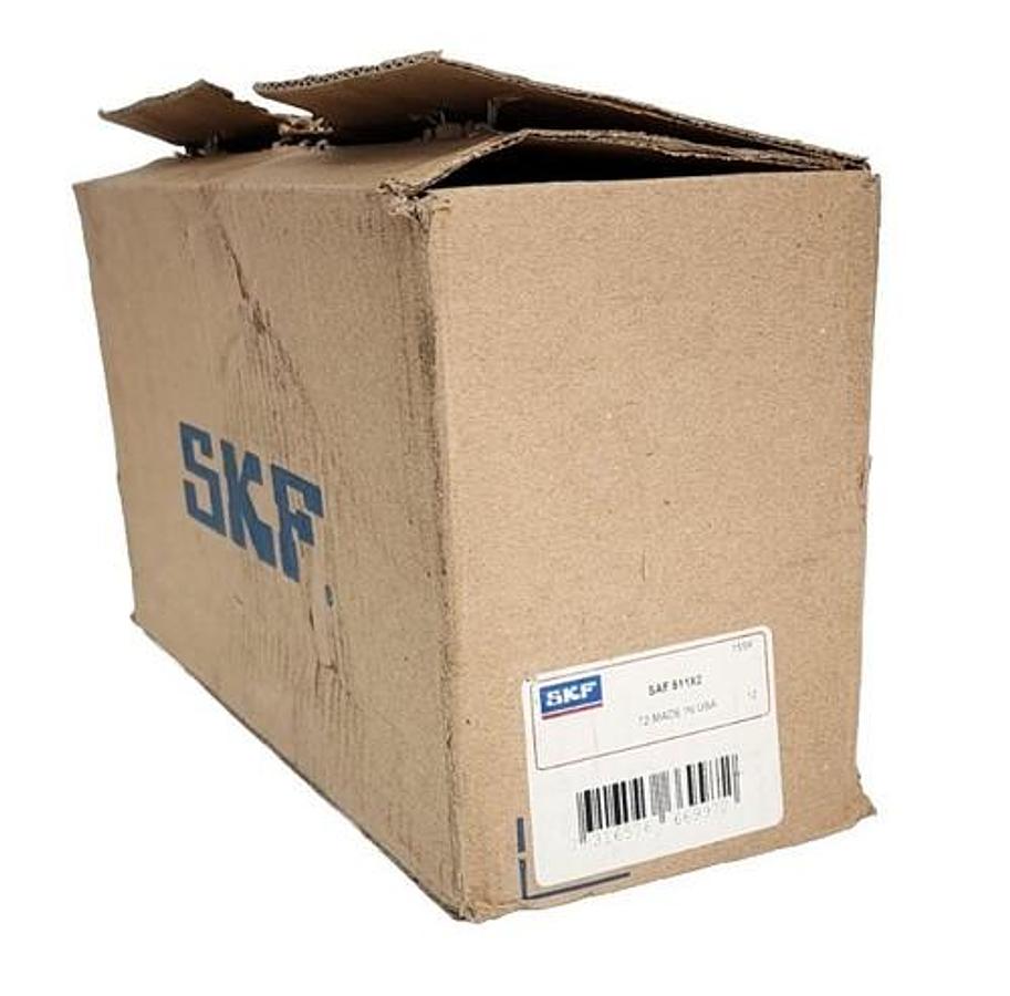 Used NIB SKF SAF511X2 PILLOW BLOCK HOUSING TWO BOLT BASE