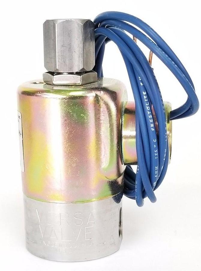 Used NIB VERSA VALVES ESM-3301-34-H-M-120V60 3-WAY SOLENOID VALVE ESM330134HM120V60