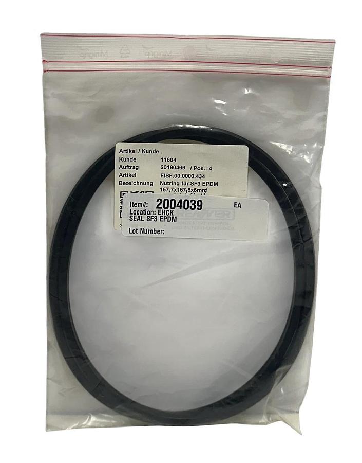 2 RENNER FISF.00.0000.434 / 11604 GROOVED SEAL FOR SF3 EPDM 157,7x167 8x6mm NSMP