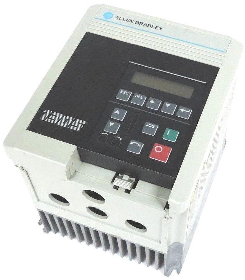 Used ALLEN BRADLEY 1305-BA04A DRIVE 380-460V SER. C W/ 1201-HA2 PROGRAMMING TERMINAL