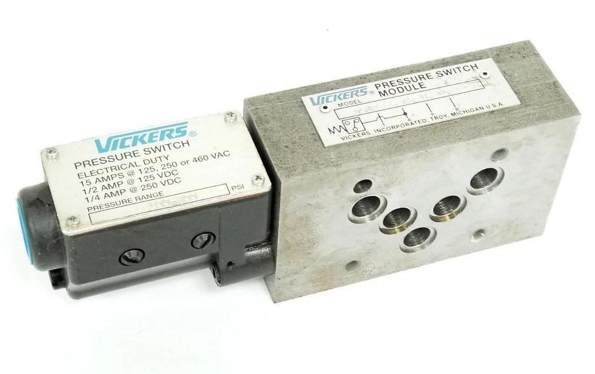 Used VICKERS DGMPS-5-AB-15-10 PRESSURE SWITCH 100-300PSI DGMPS5AB1510