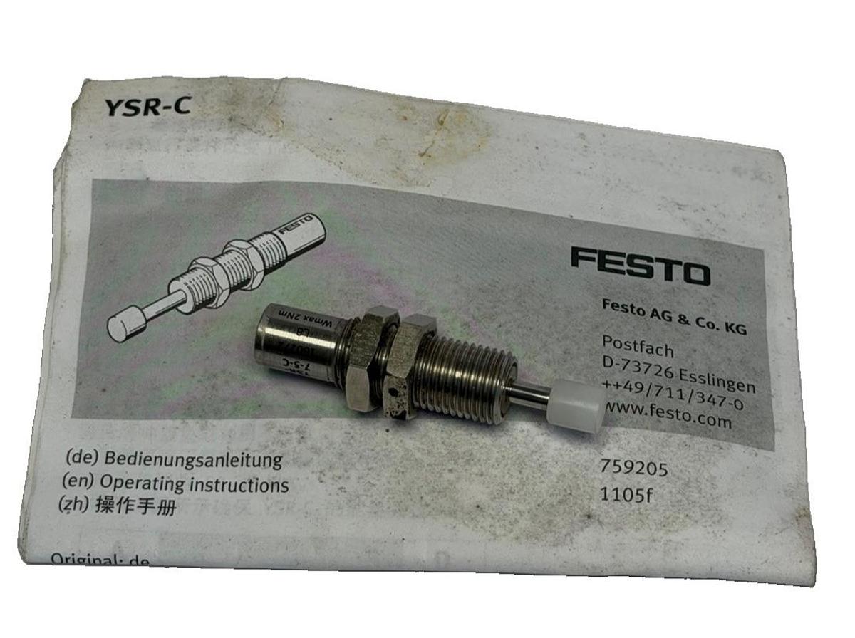 NEW FESTO YSR-7-5-C SHOCK ABSORBER MAT. NR. 106272 5MM STROKE
