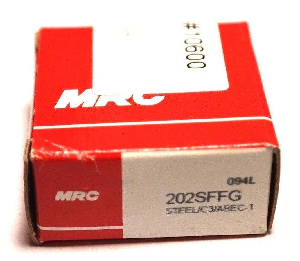 Used NIB MRC 202SFFG BALL BEARING STEEL/C3/ABEC-1, 094L, 15 X 35 X 11 MM