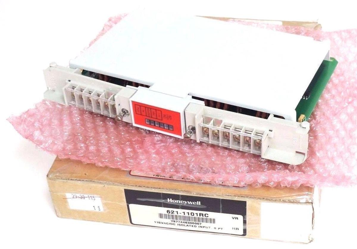 Used NIB HONEYWELL 621-1101RC ISOLATED INPUT MODULE 6211101RC, 6 PT, 115VAC/DC