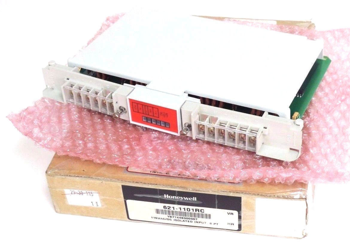 Used NIB HONEYWELL 621-1101RC ISOLATED INPUT MODULE 6211101RC, 6 PT, 115VAC/DC