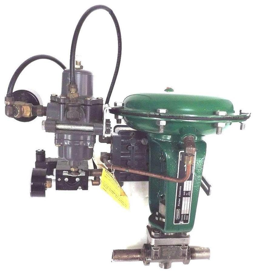 Used FISHER 32.24688S CONTROL VALVE W/ FISHER TYPE 3660 POSITIONER, 67CFR-362