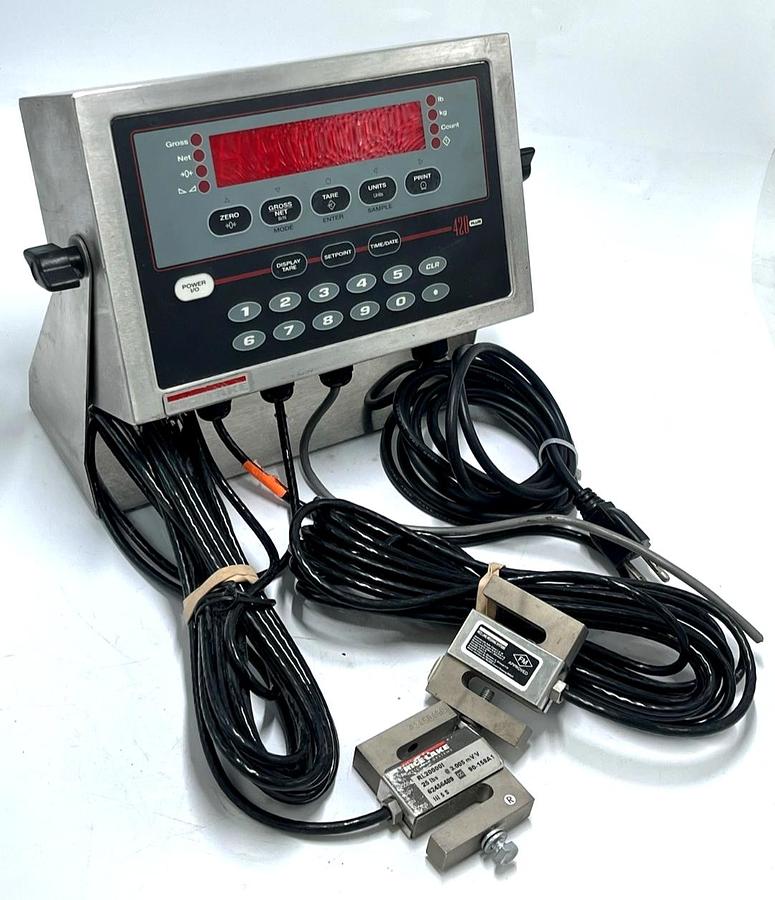 Used Rice Lake 420 Plus -2A Indicator 85124/01 & (2) RL20000I-25 S-Beam Load Cells
