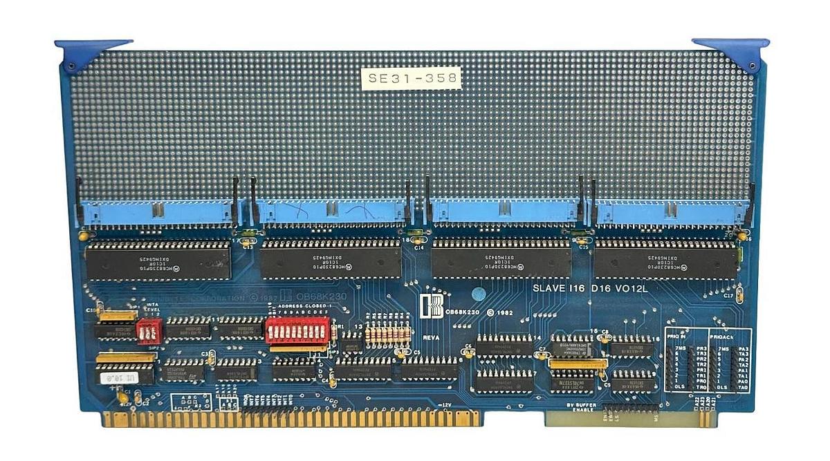 Used OMNIBYTE CORPORATION OB68K230 / CTS01348 / 668-0611 SLAVE 16 D16 VO12L PCB USNP