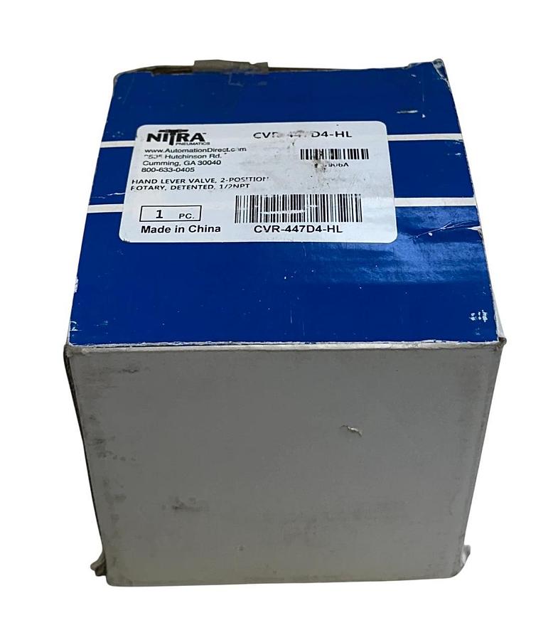 AUTOMATION DIRECT CVR-447D4-HL / CVR447D4HL NITRA PNEUMATIC VALVE 0-145PSI NSMP