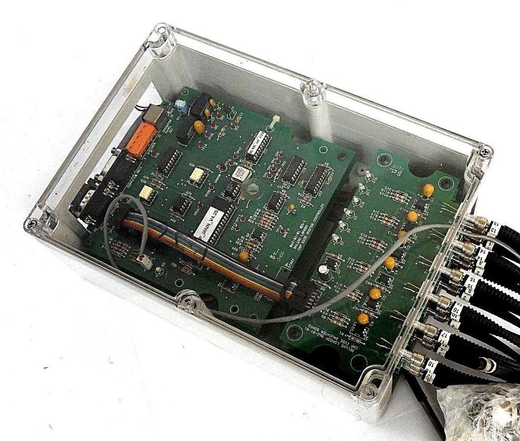 Used DELUXE LONDON 062-01-01 REV-1 CAP CODE MASTER CONTROLLER W/ 4 DAUGHTER BOARDS