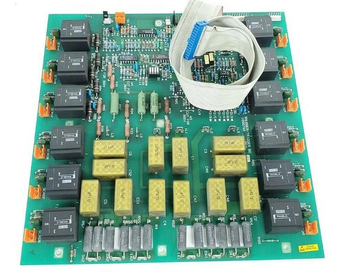 Used BOSTON / FINCOR 105574201-E SNUBBER / TRIGGER BOARD REV: E EL 105574201, 1055743