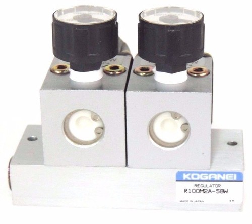 Used NIB KOGANEI R100M2A-58W MANIFOLD REGULATOR W/ MR100-23W