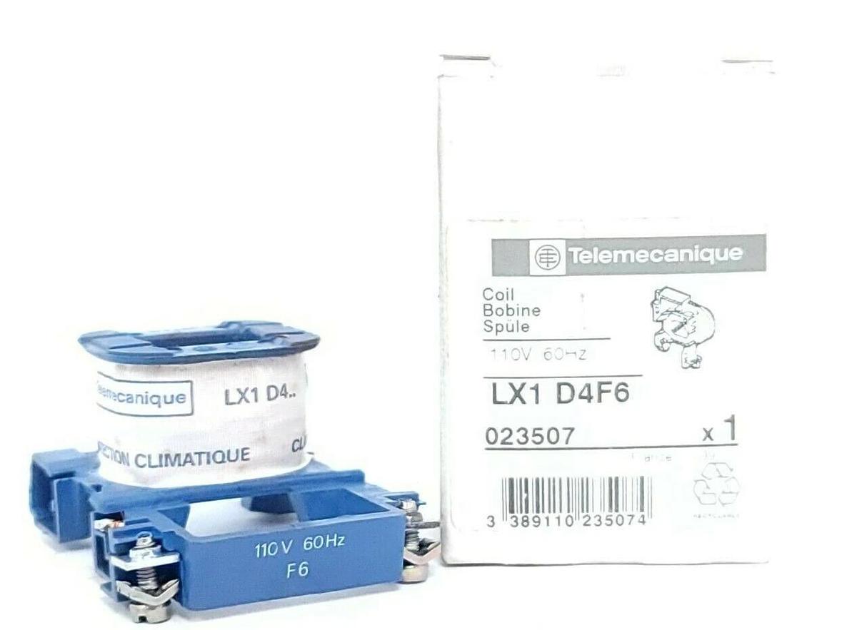 Used NIB TELEMECANIQUE LX1D4F6 COIL 110V 60HZ LX1 D4F6
