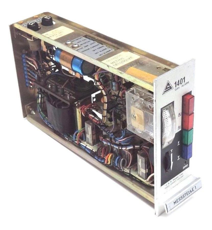 Used J & S SIEGER 1401 GAS ALARM UNIT CM: 15 191 HEAD NO: 37 436 MESSSTELLE 1, 1400
