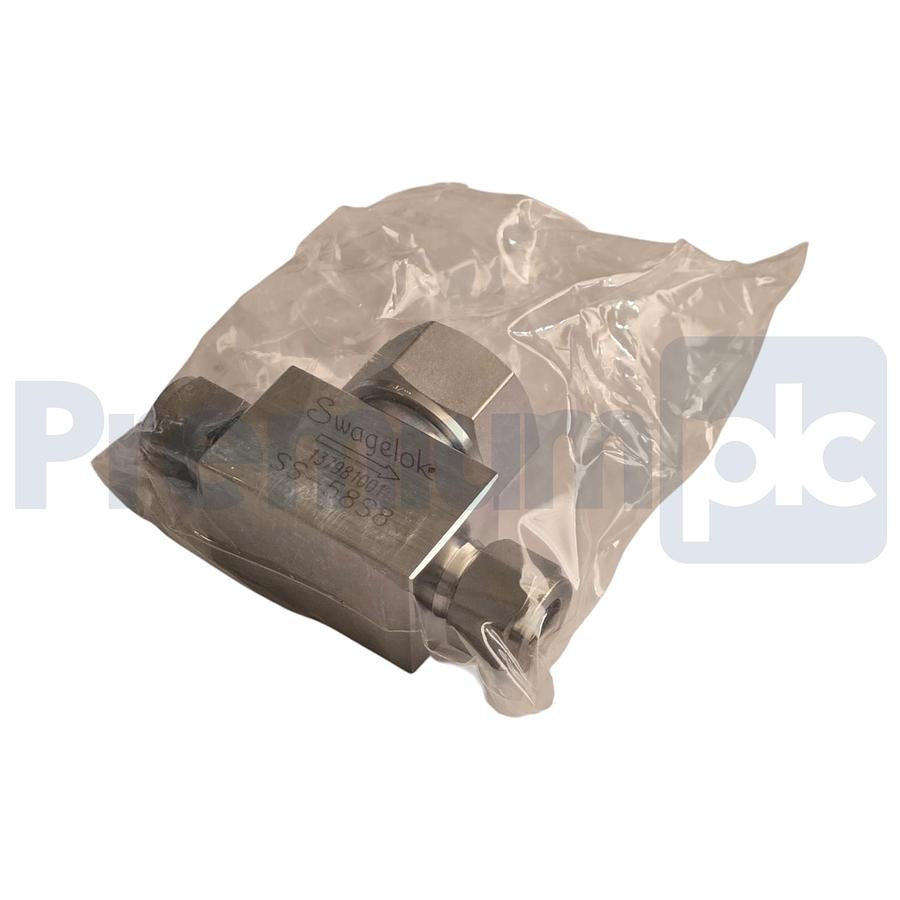 Used Swagelok SS-58S8 316SS Lift Check Valve 2.20 Cv 1/2" in Tube 6000psig SS58S8 NEW