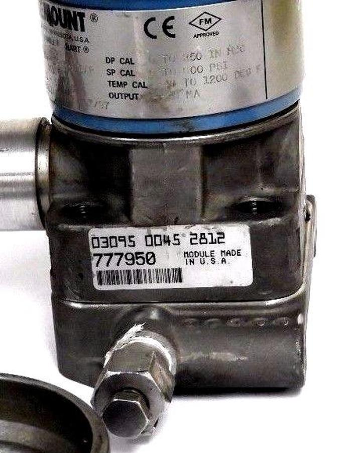 Used Rosemount 3095 MA2CABA11AA011BB Mass Flow Transmitter w/ 03095-0045-2812 Module