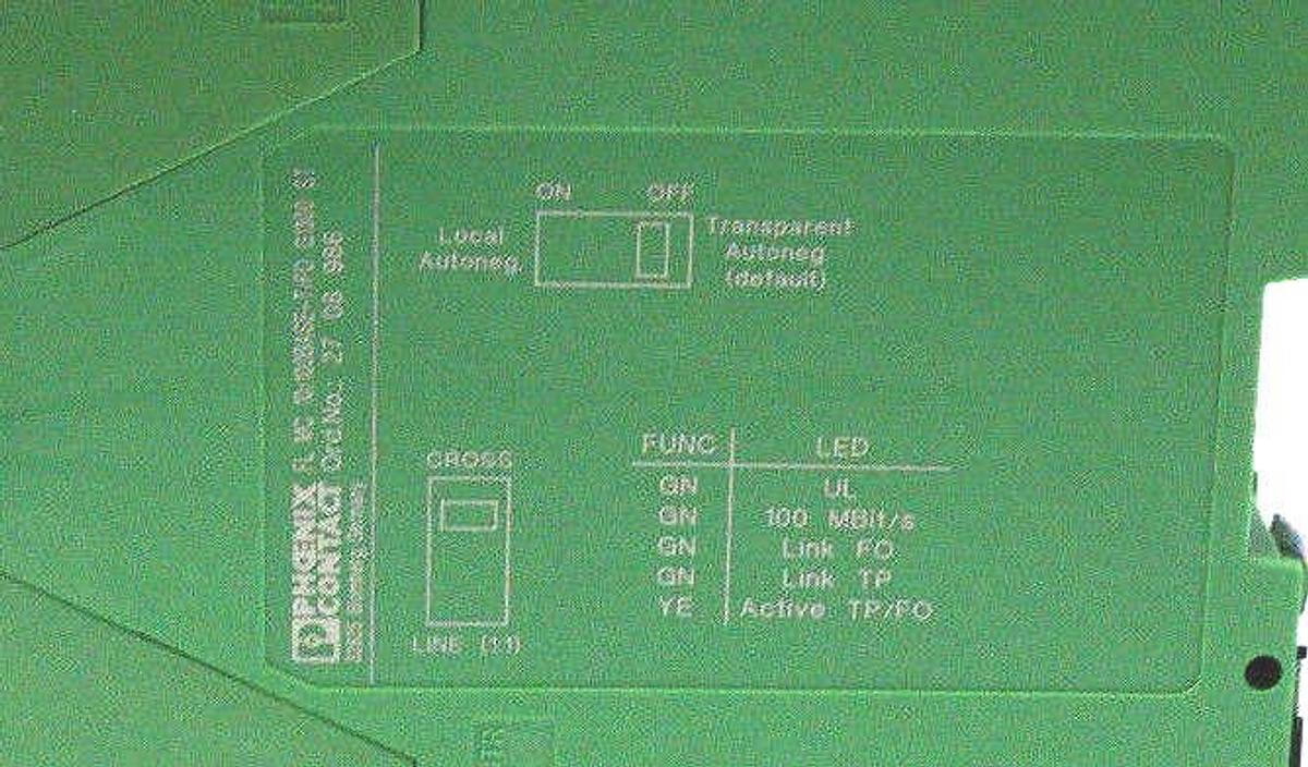 NIB PHOENIX CONTACT FL MC 10/100BASE-T/FO G1300 ST - 2708986 FO CONVERTER V/C 04