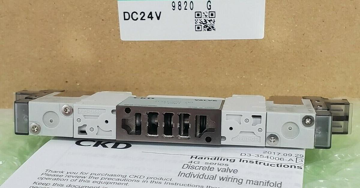 LOT OF 5 NIB CKD 4GB129R-00-E0NH-3 PILOT CONTROL VALVES DC24V 4GB129R00E0NH3
