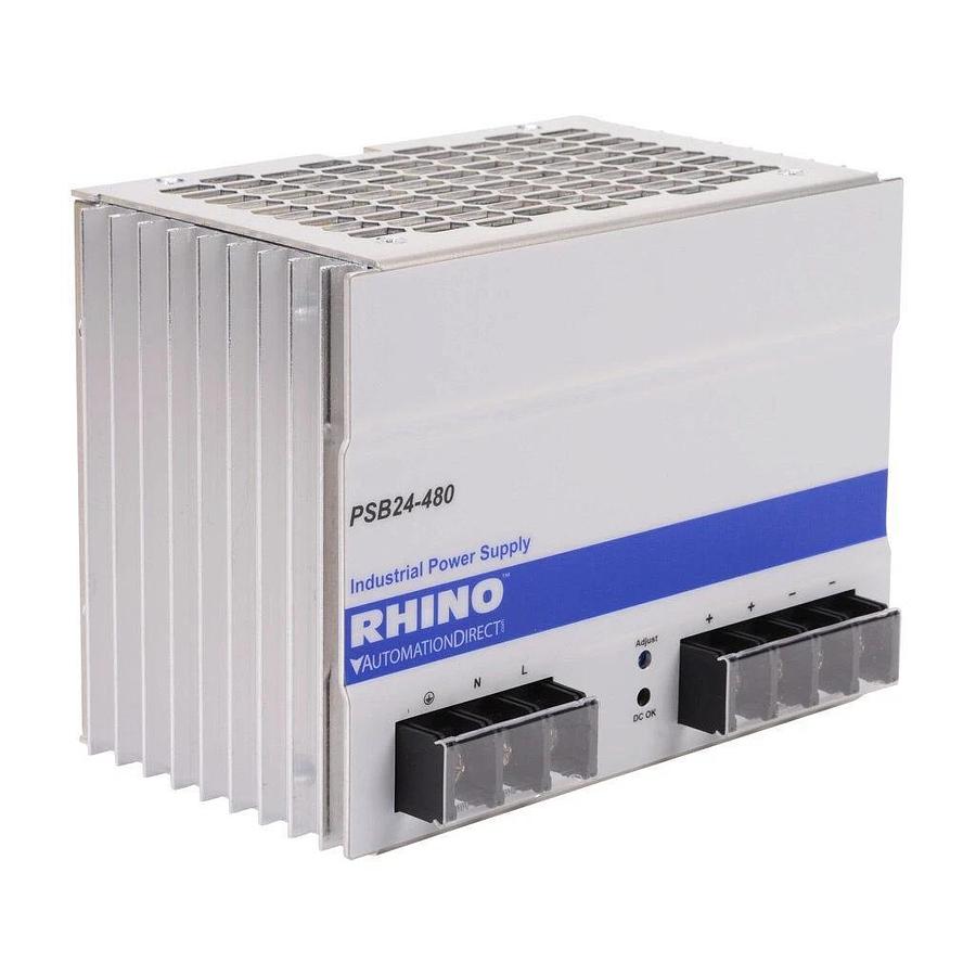Used AUTOMATION DIRECT PSB24-480 RHINO PSB SWITCHING POWER SUPPLY 24VDC 480W NSFS