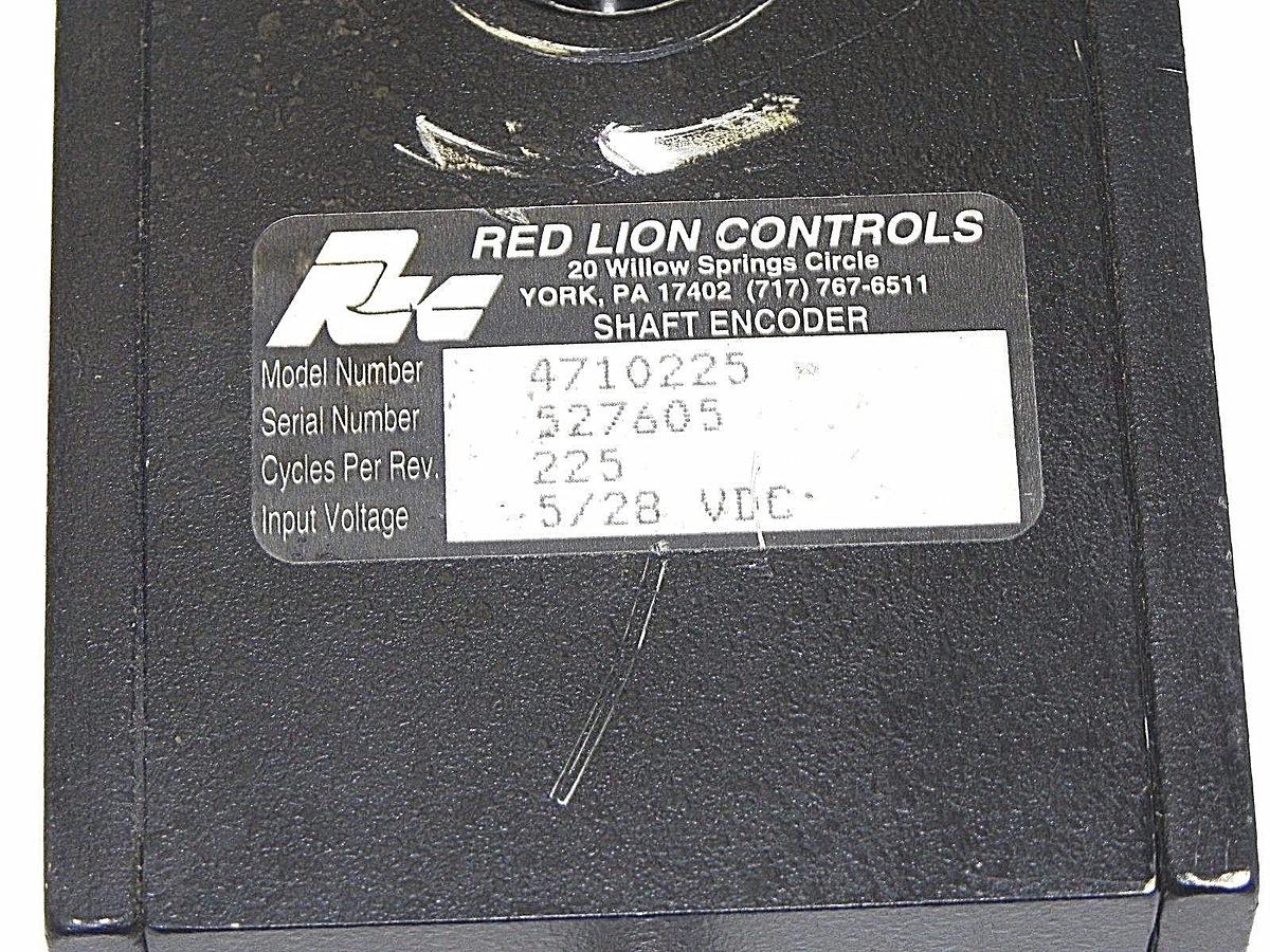 Used RED LION 4710225 SHAFT ENCODER MODEL 0374-WW13 REPAIRED 0374WW13