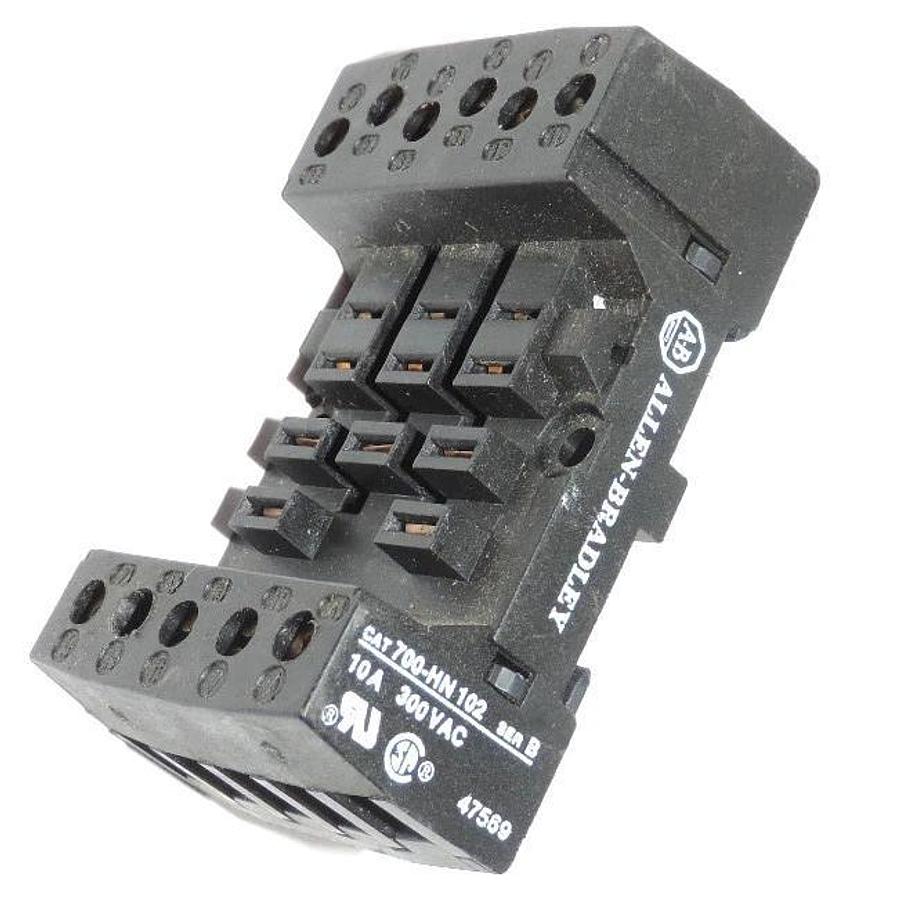 Used ALLEN BRADLEY 700-HN 102 SER. B RELAY BASE SOCKET