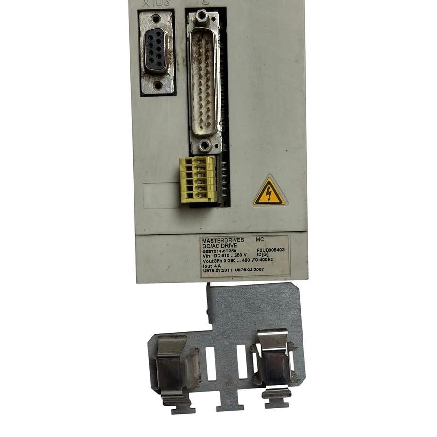Used Siemens 6SE7014-0TP50-Z Masterdrives MC DC/AC Drive 4A Inverter