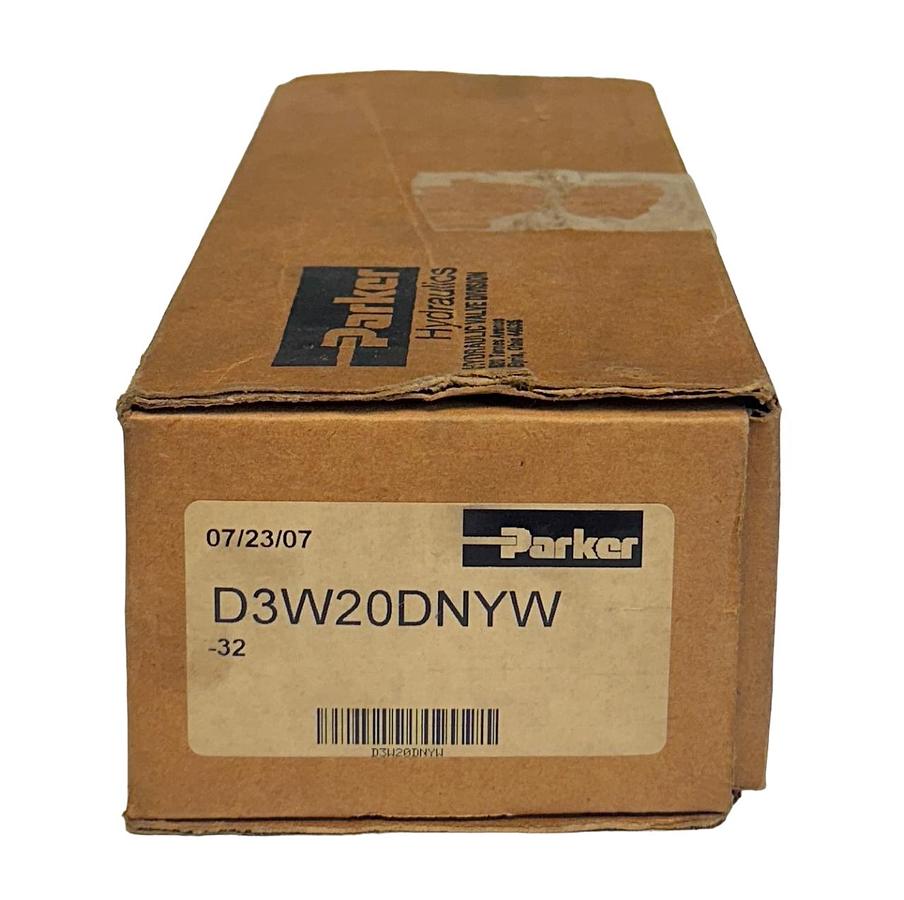 Used NEW PARKER D3W20DNYW-32 / D3W20DNYW HYDRAULIC CONTROL VALVE D3W 4-WAY NSMP