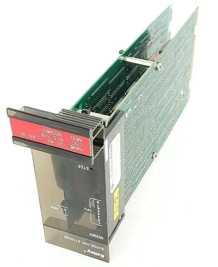 Used BAILEY CONTROLS NSSM01 MODULE SUPER LOOP STORAGE 5-15VDC 27.4VA