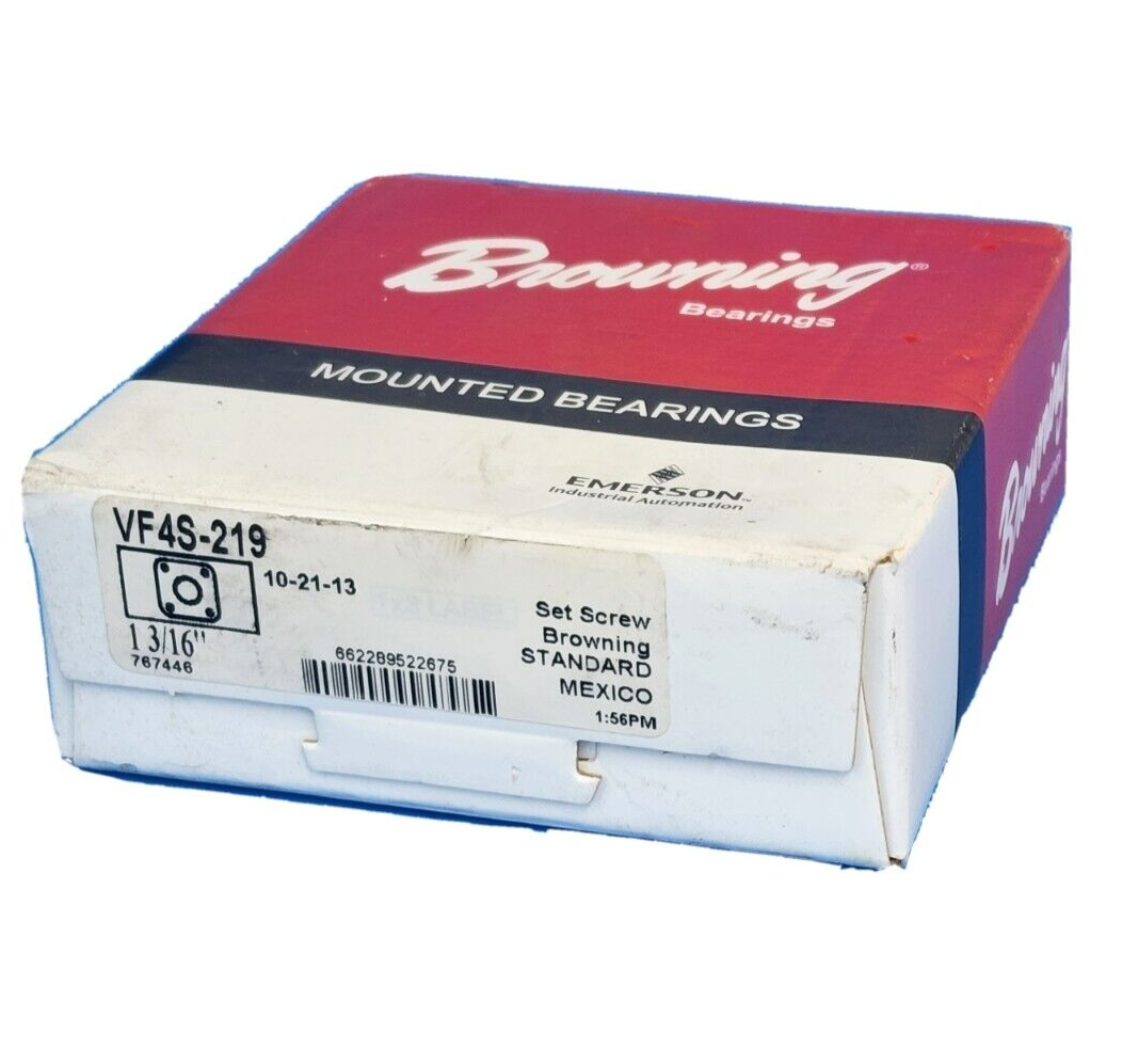 NIB BROWNING VF4S-219 FLANGE MOUNTED BEARING VF4S219