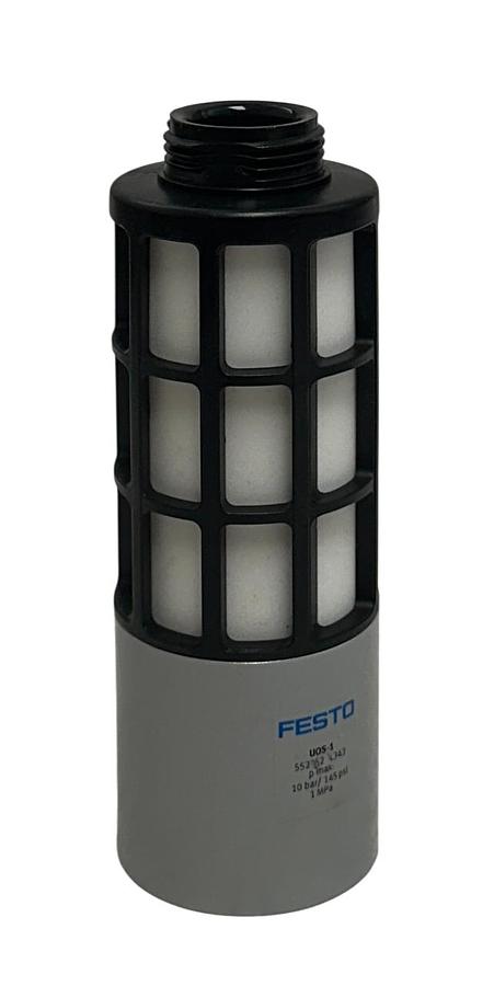 Used FESTO UOS-1 / 552252 OEM PNEUMATIC SILENCER / MUFFLER FOR EXHAUST VALVE NSNP