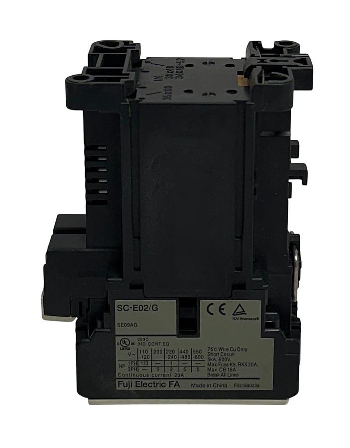 Used FUJI ELECTRIC SC-E02G-24VDC / SC-E02/G / SE09AG MAGNETIC CONTACTOR 24VDC NSNP