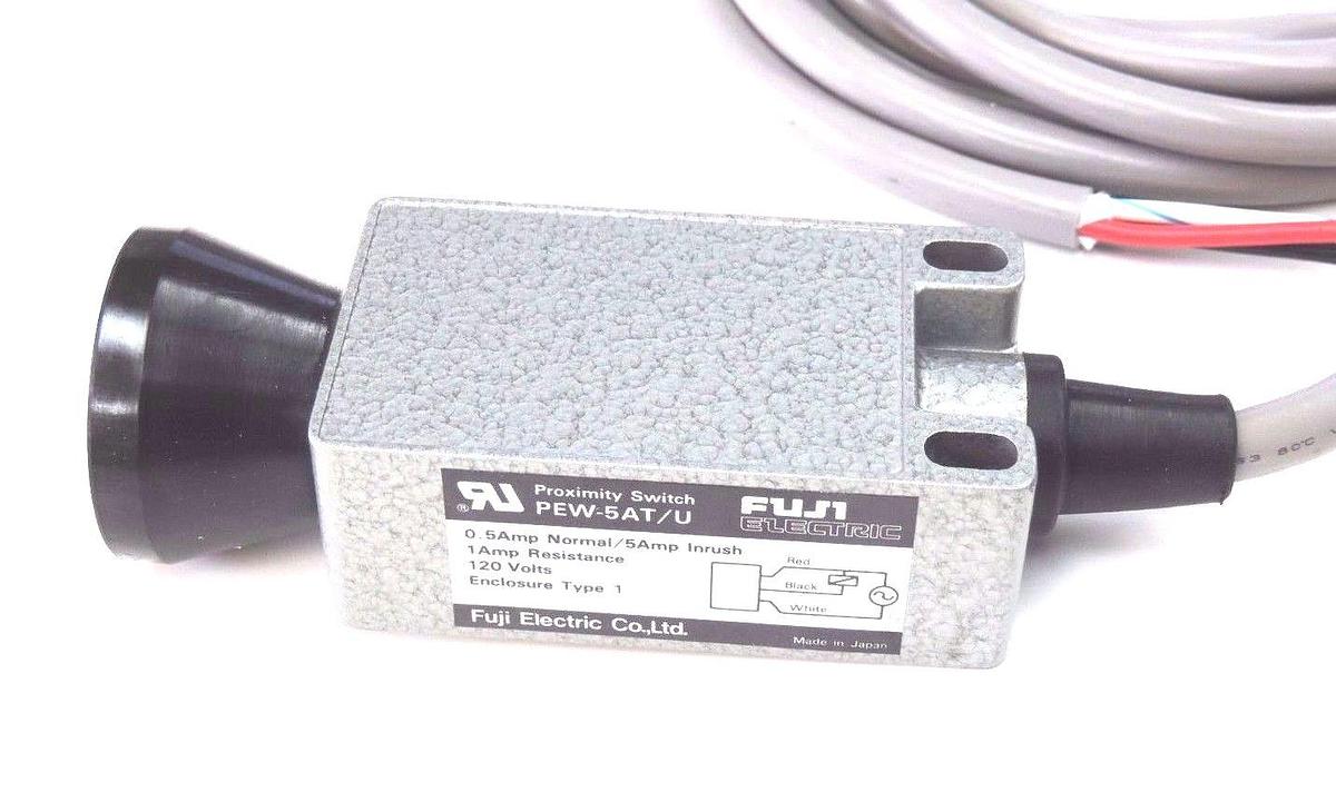 Used NIB FUJI PEW-5AT/U PROXIMITY SWITCH 120V, 1AMP, 3M, PEW5ATU