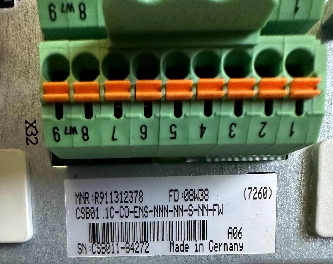 BOSCH REXROTH CSB01.1C-CO-ENS-NNN-NN-S-NN-FW Indradrive CONTROL UNIT R911312378