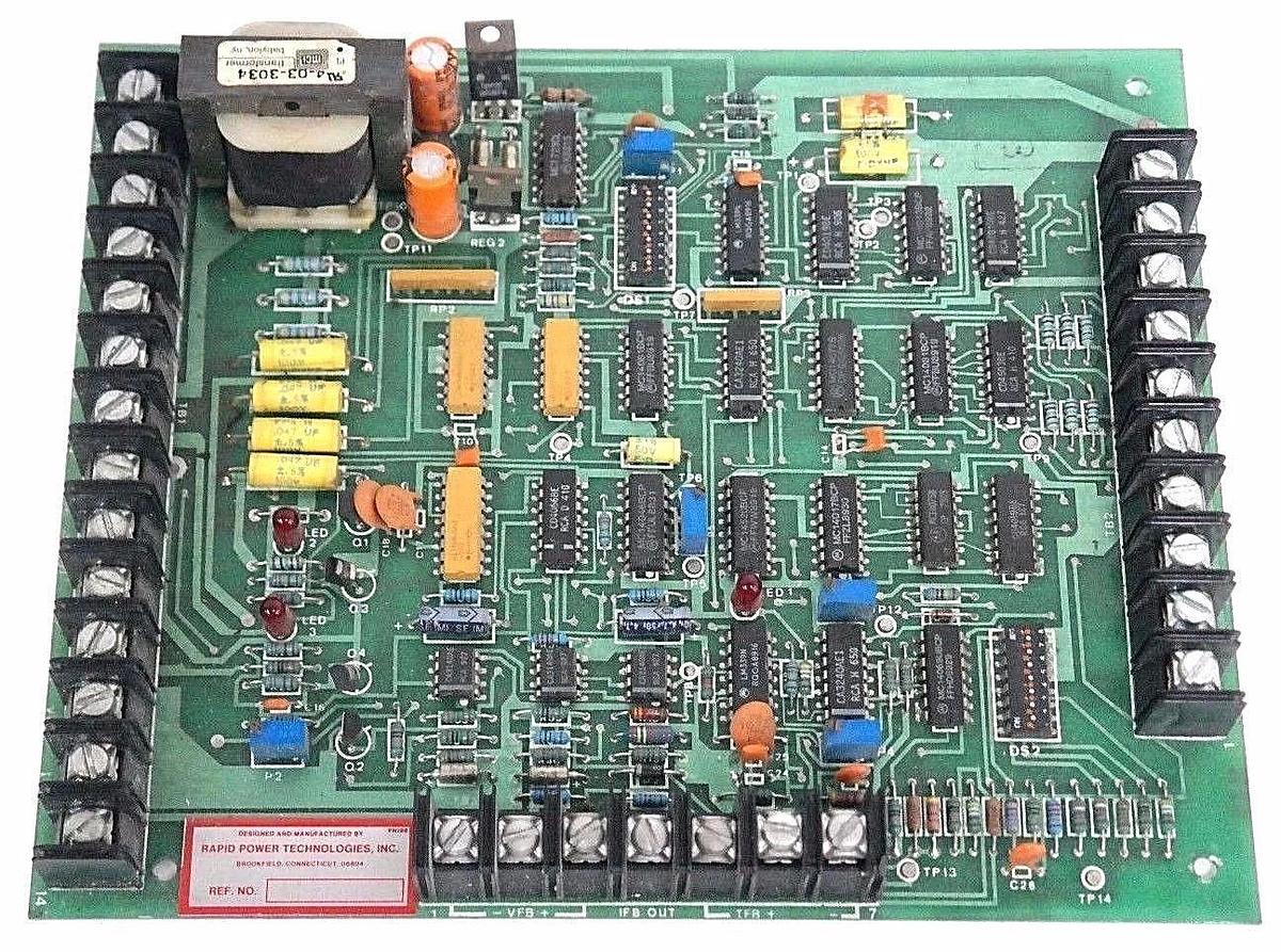 Used RAPID POWER TECHNOLOGIES C50/08 FIRING CONTROL BOARD PCU1 94V0 25/89 C5008