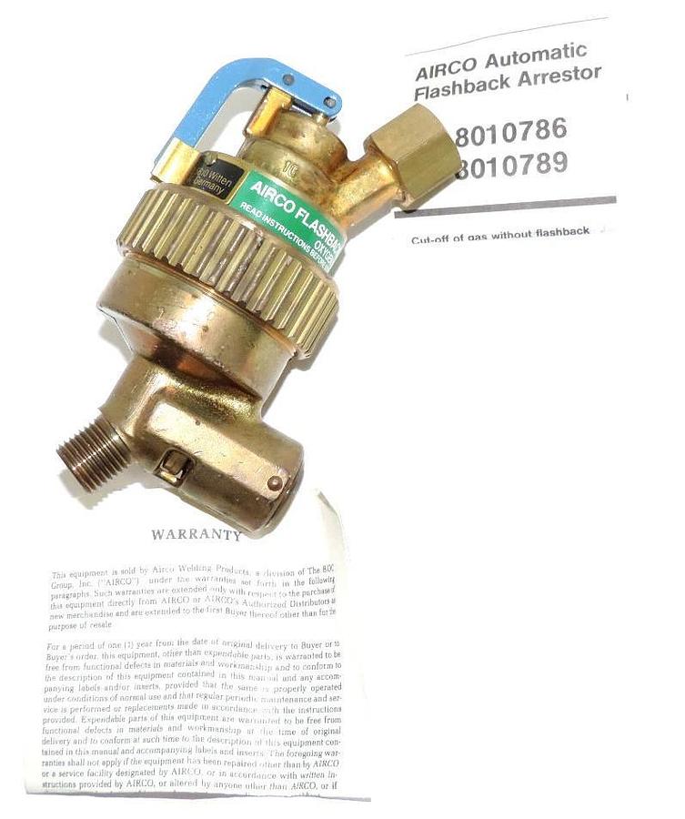 NEW CONCOA 8010786 FLASHBACK ARRESTOR 145 PSI MAX 801 0786 801-0786