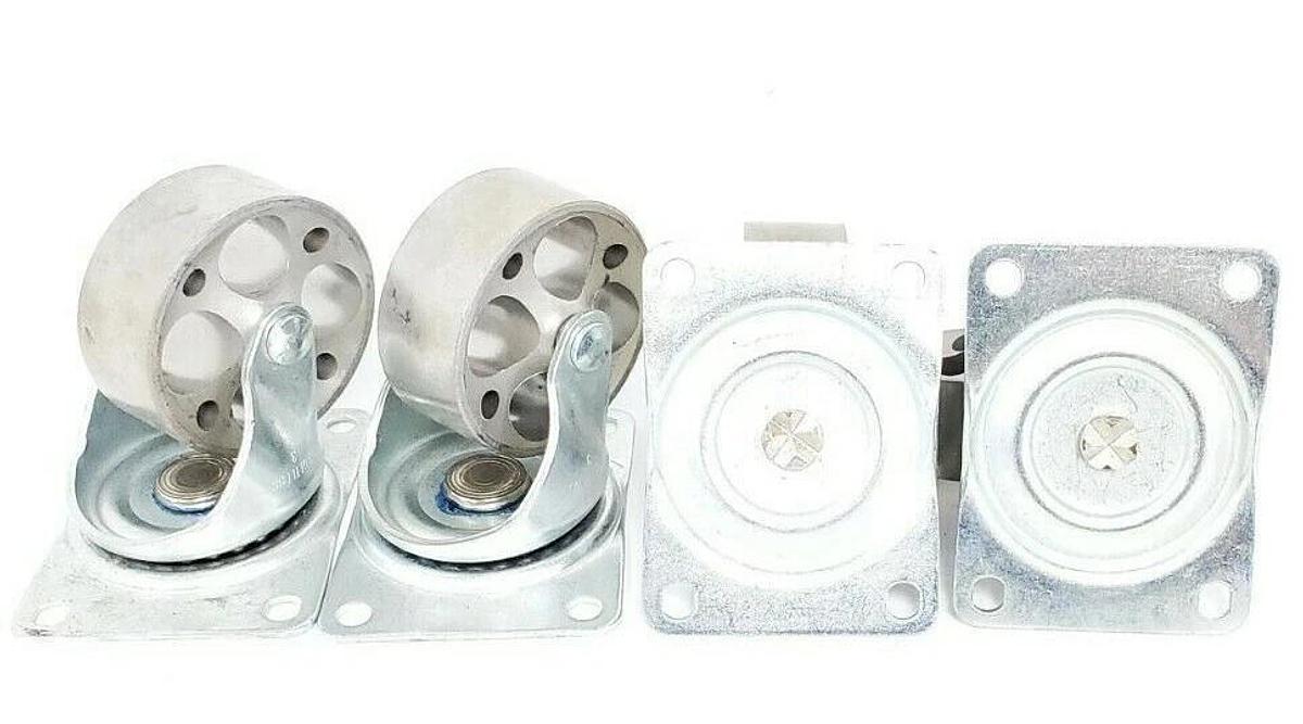 LOT OF 4 NEW SPENCER 661.018223.99 FAULTLESS 3 SWIVEL CASTER WHEELS 3" X 1-3/16"