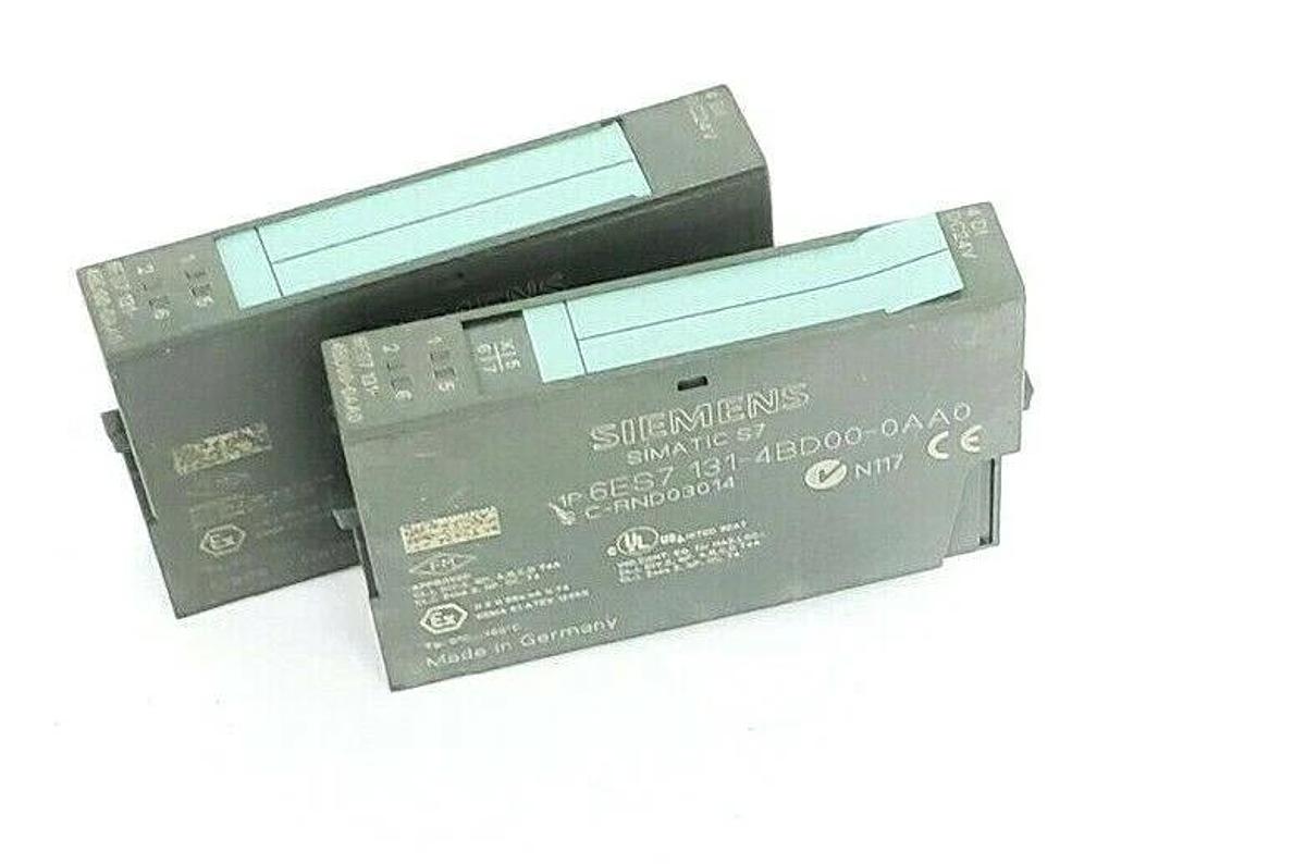 Used LOT OF 2 SIEMENS 6ES7 131-4BD00-0AA0 SIMATIC S7 INPUT MODULES 6ES71314BD000AA0