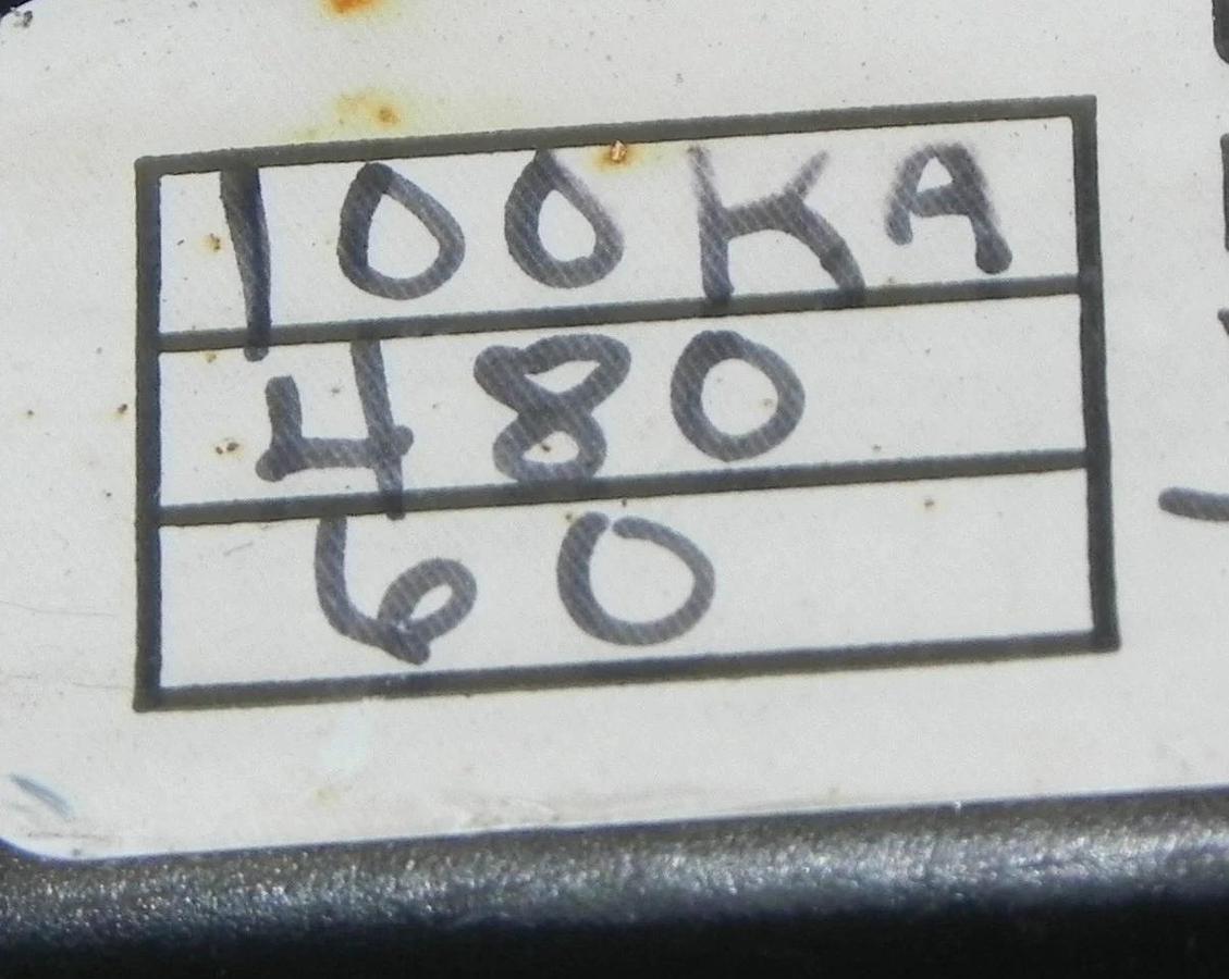 Used INDUSTRIAL 100K9 ON/OFF SWITCH USED