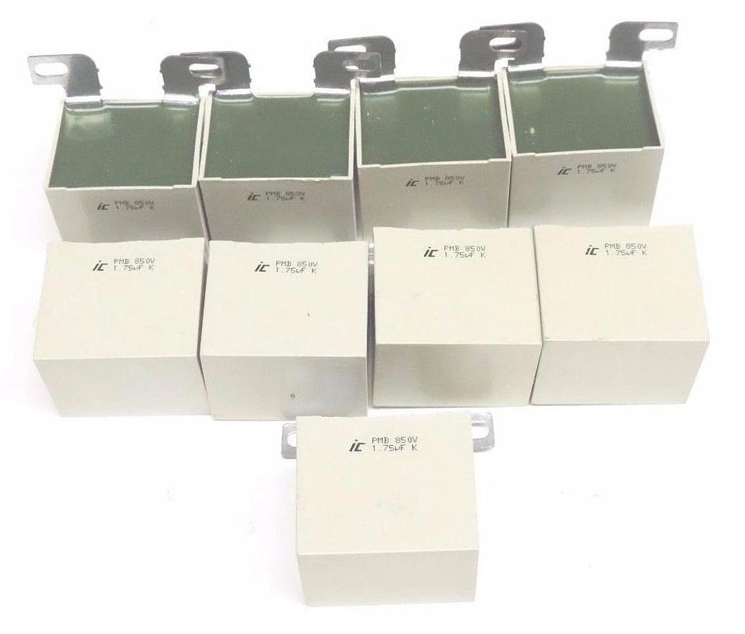 Used LOT OF 9 ICEL PMB-850V CAPICTORS 1.7UF, K, PMB850V