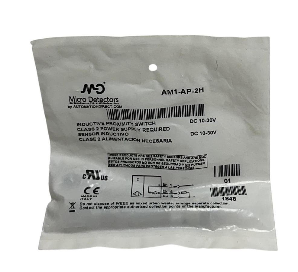 Used 4 AUTOMATIONDIRECT MICRO DETECTORS AM1-AP-2H / AM1AP2H PROXIMITY SWITCHES NSFS