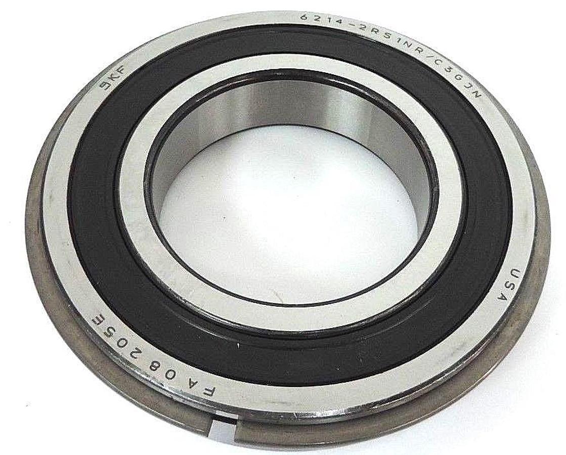 NIB SKF 62142RSNRJEM BALL BEARING SINGLE ROW W/SNAP RING 6214-2RSNRJEM