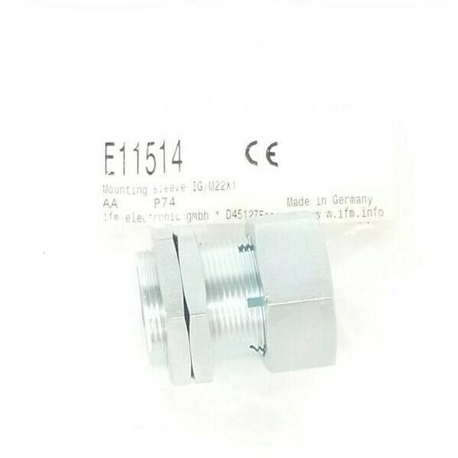 Used NEW IFM E11514 MOUNTING SLEEVE IG/M22X1