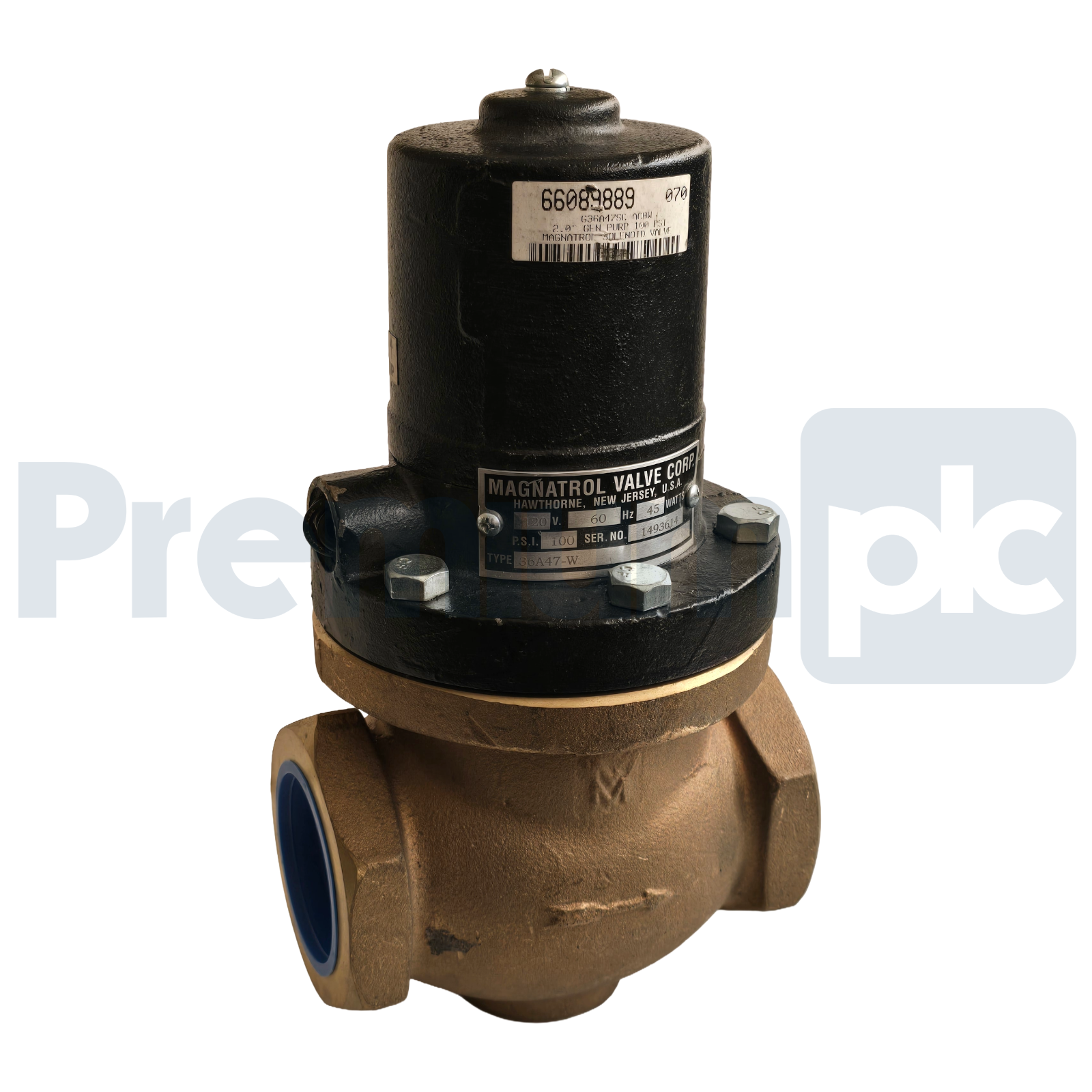 Used Magnatrol G36A47SC-ACBW | 66089889 Solenoid Valve 2" NPT, N/C 120/60Vac 45W NSNP
