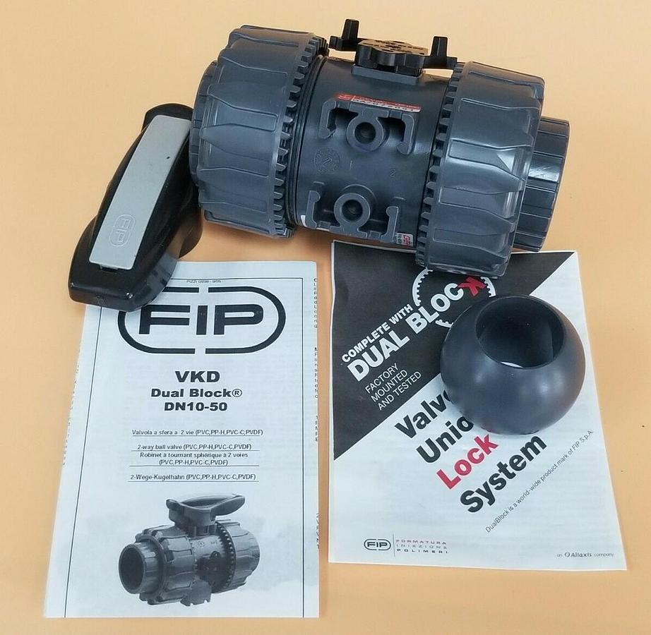 Used NEW GEMU 4500252127 VKD DUAL BLOCK 2-WAY BALL VALVE DN10-50, 717-32D-2-1-40